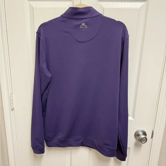Peter Millar Purple Quarter Zip Pullover - Picture 9 of 9